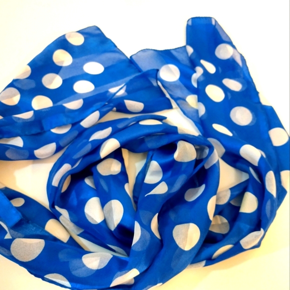 Vintage Berkshire Rectangle Polyester Scarf Made in Italy - Picture 6 of 7